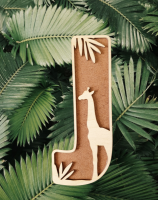 Jungle thema Letters