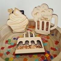 Cadeaukaart houder Cupcake