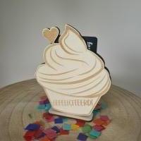 Cadeaukaart houder Cupcake