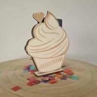 Cadeaukaart houder Cupcake