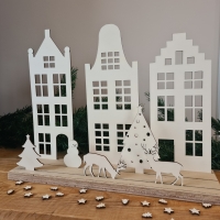 Grachtenpandjes met kerst setje