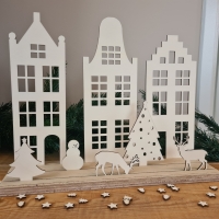 Grachtenpandjes met kerst setje