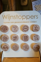Gepersonaliseerde Houten Wijnstopper