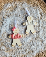 Gingerbread kersthanger met naam