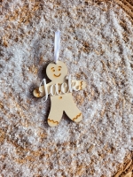 Gingerbread kersthanger met naam