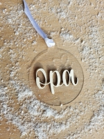 Kerstbal Naam met hartje van sterren