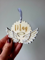 Liefdevolle herdenking hanger met vleugels