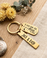 Gepersonaliseerde sleutelhanger van staal