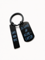 Gepersonaliseerde sleutelhanger van staal