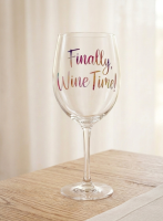 Wijnglas Finally Wine Time