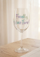 Wijnglas Finally Wine Time
