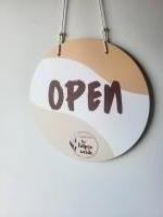 Gepersonaliseerd Open / Dicht Bordje &ndash; Met Eigen Logo & Stijl